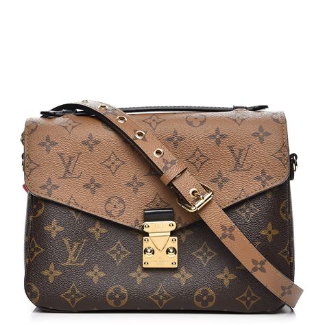 lv pochette metis east west reverse monogram|louis vuitton monogram reverse bag.